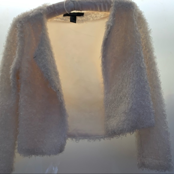 Forever 21 white wool cardigan cover-up - Picture 2 of 5